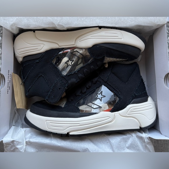 NEW 5M/6.5W Converse Weapon CX HI JOSHUA VIDES A00715C Black/Clear cork sneaker - Picture 2 of 11